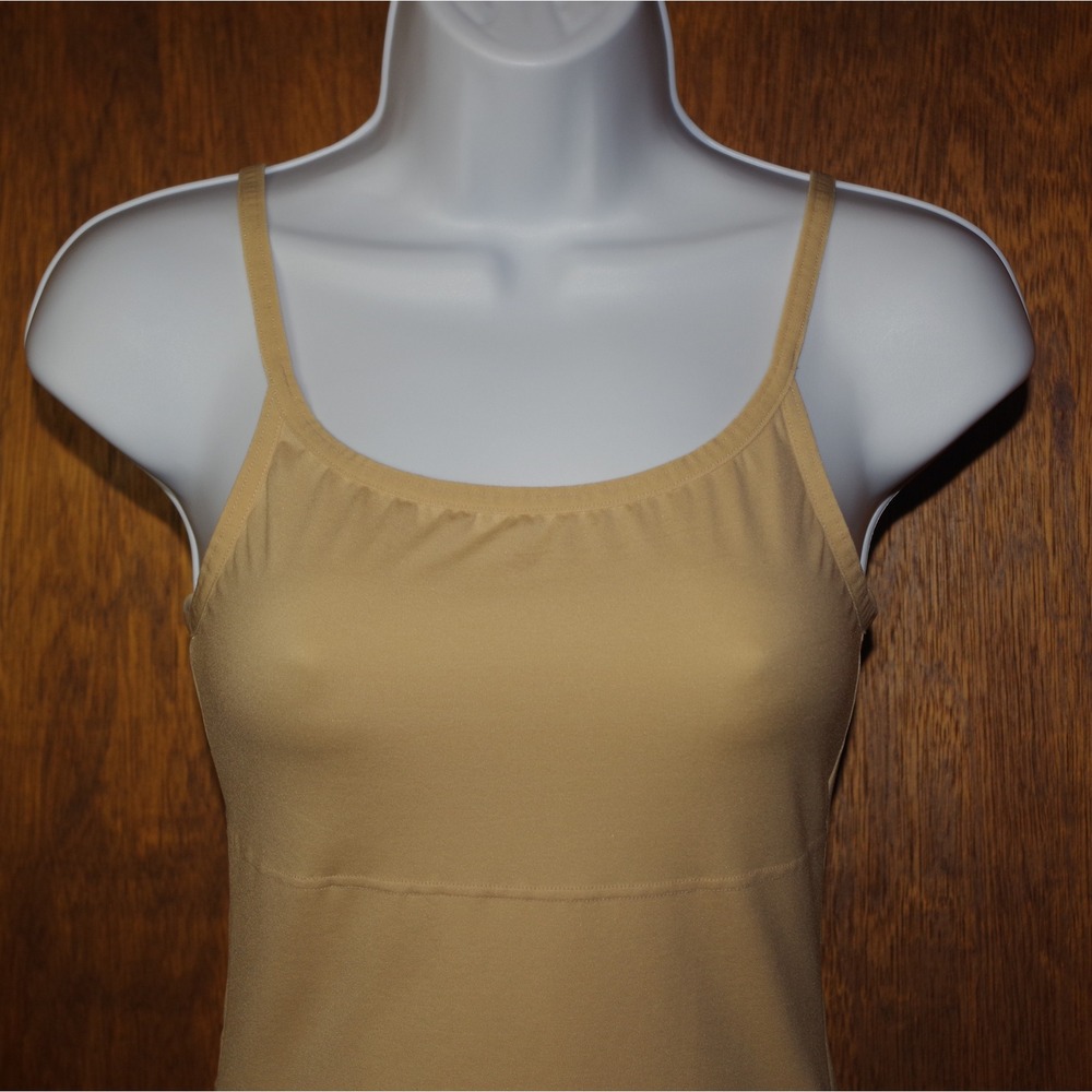 Maidenform Tan Nude Shapewear Camisole Adjustable Straps Small P3266 Smoothing - Picture 3 of 7